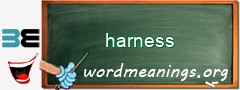 WordMeaning blackboard for harness